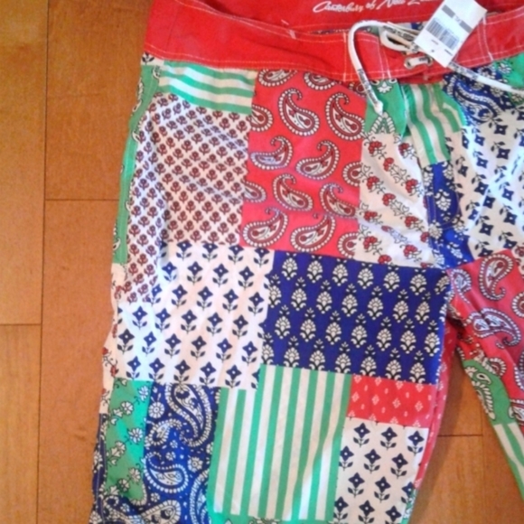 Preppy Canterbury of New Zealand 1904 Mens Cotton Shorts Patchwork Plaid XL NWT - Picture 3 of 7